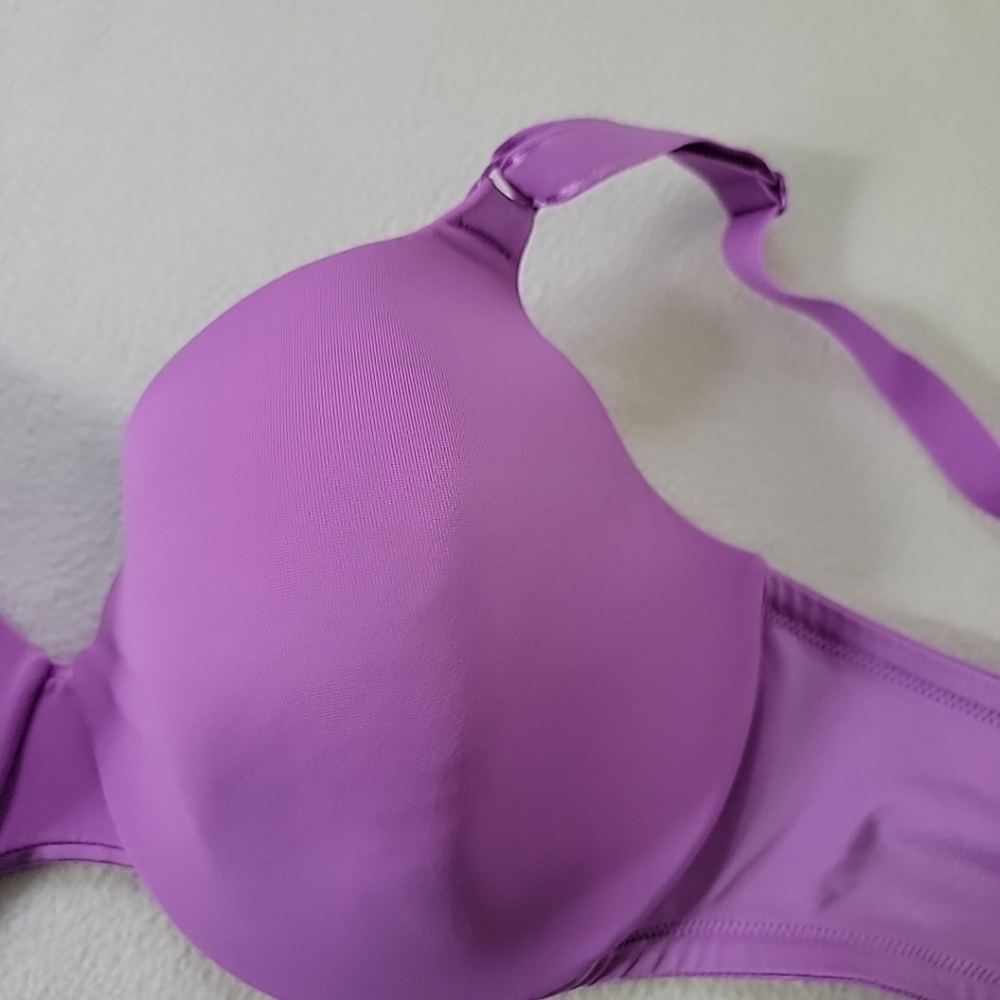 Warners Purple Underwire T-Shirt Bra, 36D - Picture 3 of 9